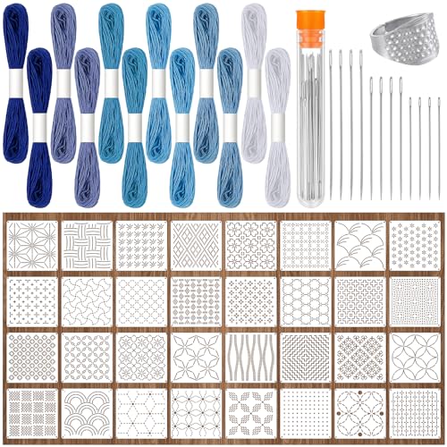 Kit de Hilos Sashiko 81 Piezas para Bordado y Costura miniatura 1
