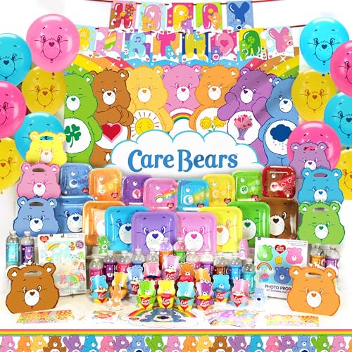 Care Bears Ultimate Party Pack (for 8 Guests)- Plates, Napkins,