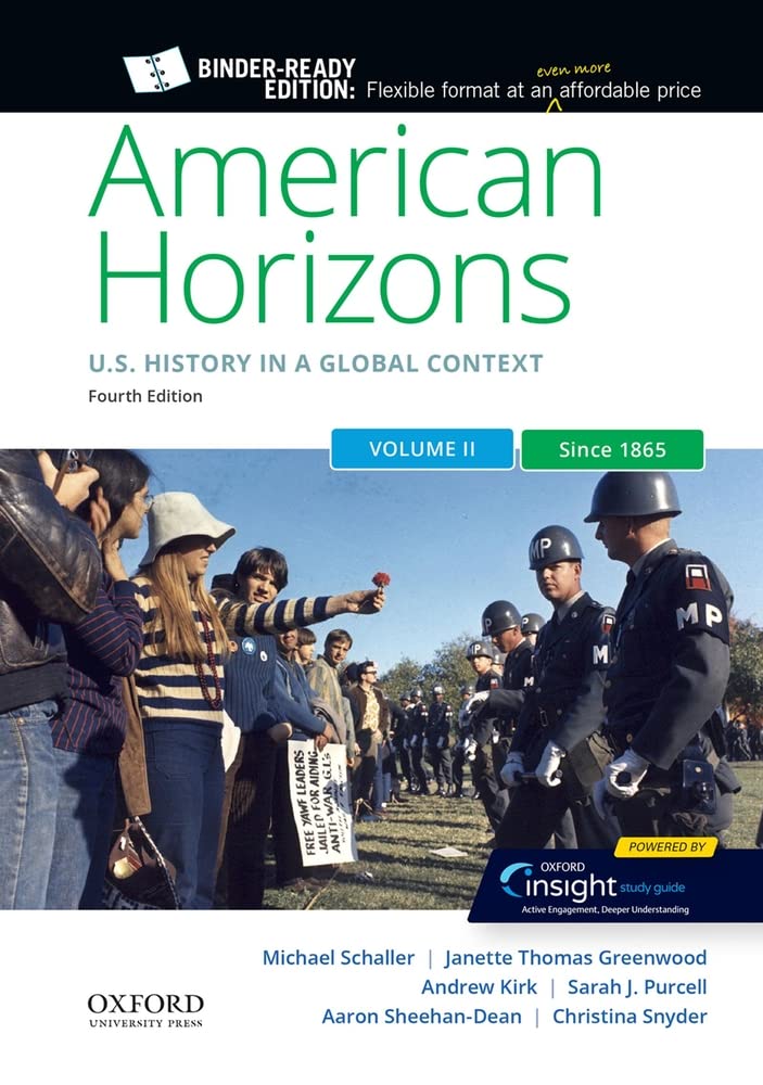 American Horizons: Us History in a Global Context: Since 1865 (2)