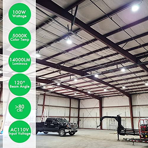 Bulbeats 4Pack Ufo Led High Bay Light,100W,14000Lm (Eqv.400W Mh/Hps) High Bay Led Lights thumb #1