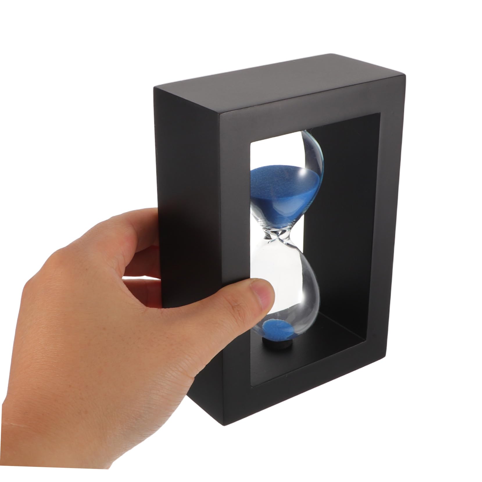 Temporizador de Reloj de Arena Marco de Madera de Minutos Decoración Moderna para Cocina y Escritorio Reloj de Temporizador de Hogar