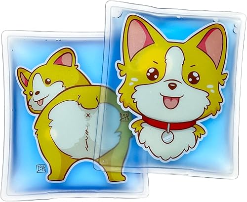 Calentadores de manos de gel - 10a - Calentador de bolsillo reutilizable, arte corgicalor instantáneo