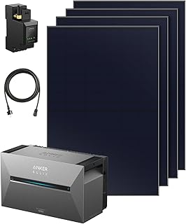 Anker SOLIX 3 Pro Balkonkraftwerk mit Speicher(2680Wh), 4×460W Solarpanels, 4 MPPTs (3600W),auf bis zu 16 kWh erweiterbar,Anker Intelligence, Plug&Play (ohne Verlängerungskabel für Solarpanels)