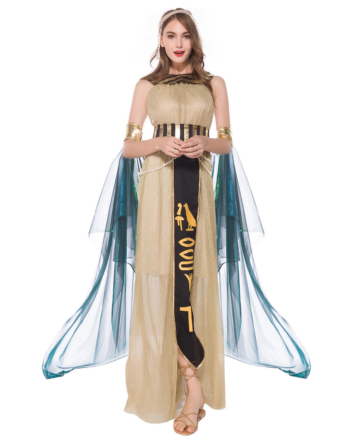 Women Cosplay Costume Fancy Dress Greek Goddess Cleopatra Roman Warrior Fallen Angel Vampire Witch for Halloween