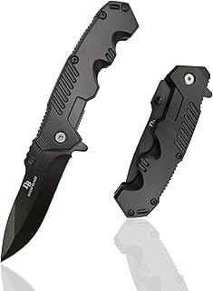 DOOM BLADE 7.87" EDC Cool Sharp Tactical Folding Pocket Knife,Spring Assisted Opening Knifes with Liner Lock,Pocketclip - Best Camping Fishing Hiking Survival Knife - DOOM BLADE