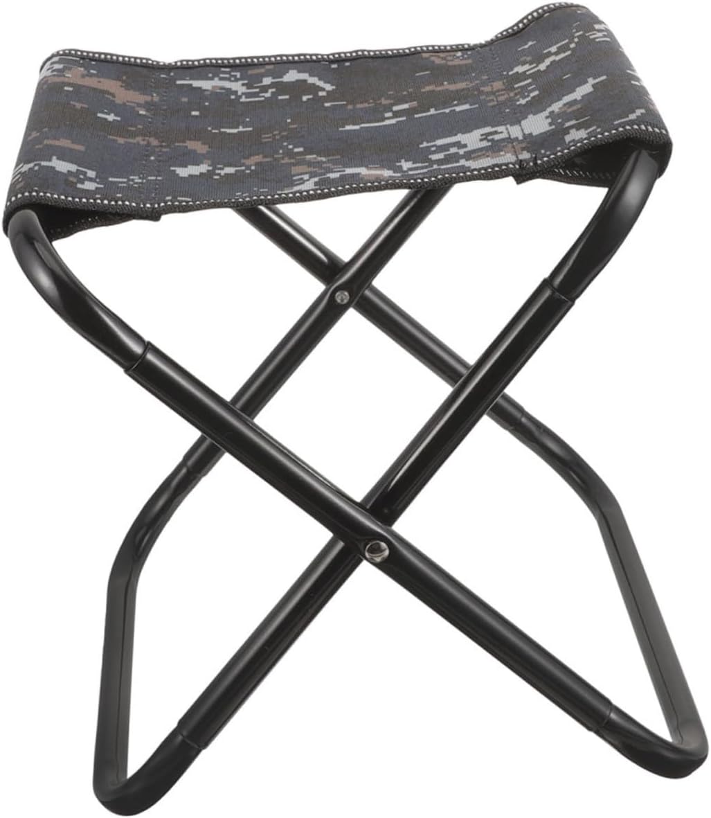 PRETYZOOM Portable Folding Camp Stool Lightweight Foldable Stool Outdoor Fishing and Hiking Seat for Camping and Gardening Use