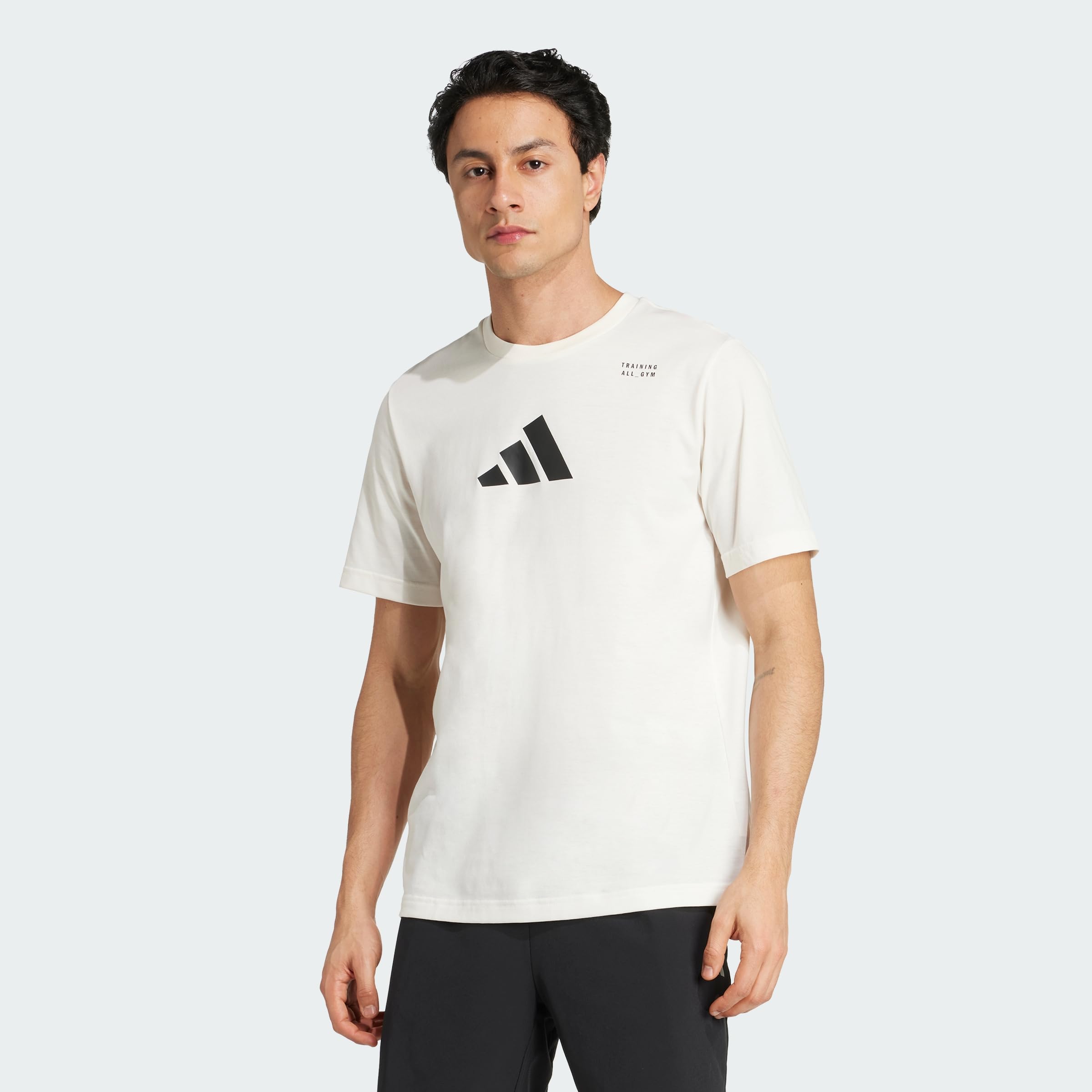 Adidas Mens Training Graphic T-Shirt - White