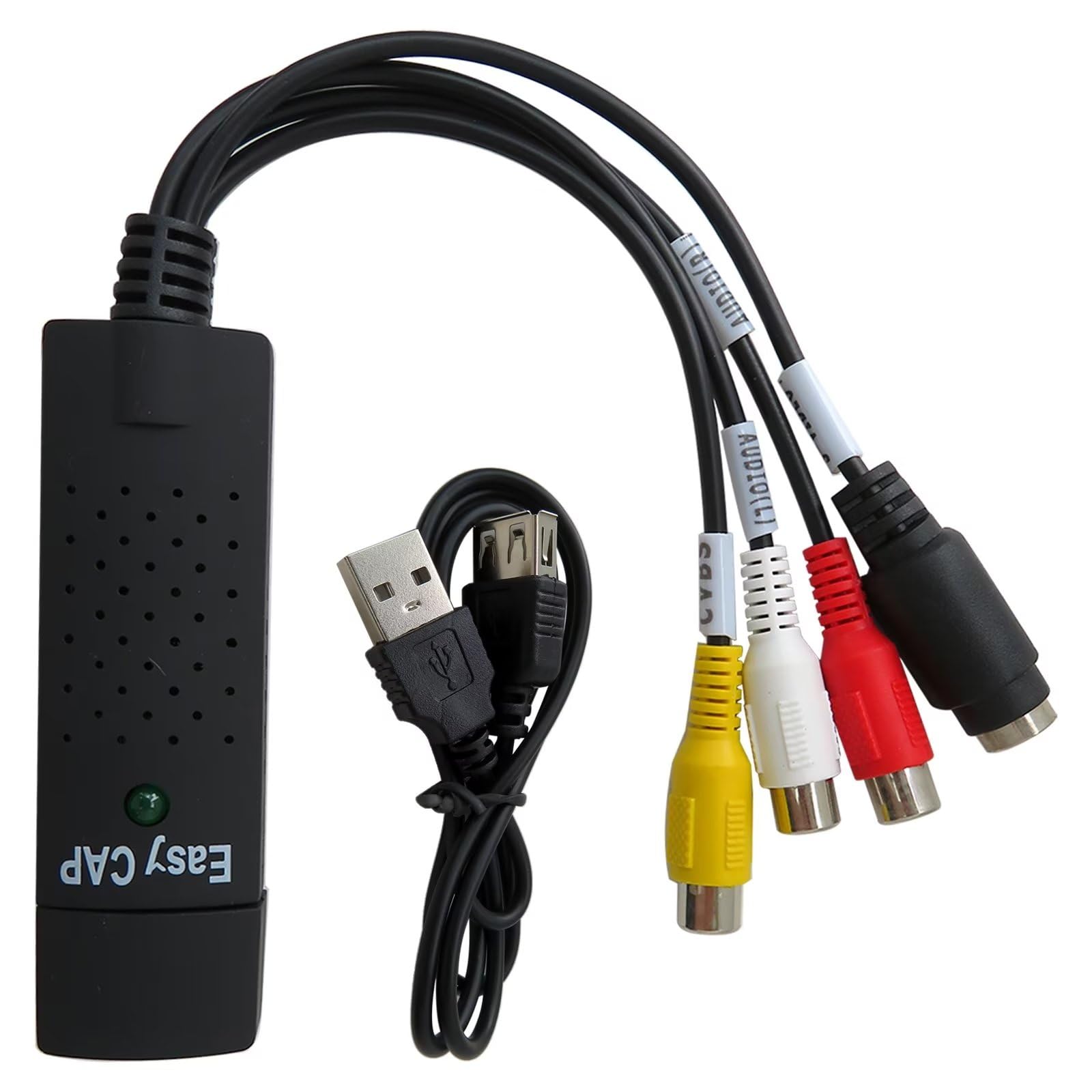 INGQI New Replacement USB 2.0 Video Grabber Capture USB Card Convert VCR VHS to Digital DVD for Windows 10, 1 Pack