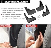 Vista 5 de Autorder Mud Flpas Splash Guards for Ford Explorer 2020 2021 2022 2023 2024 2025 Accessories Mudflap Fender Flares Front and Rear Mud Guard Set 4PCS