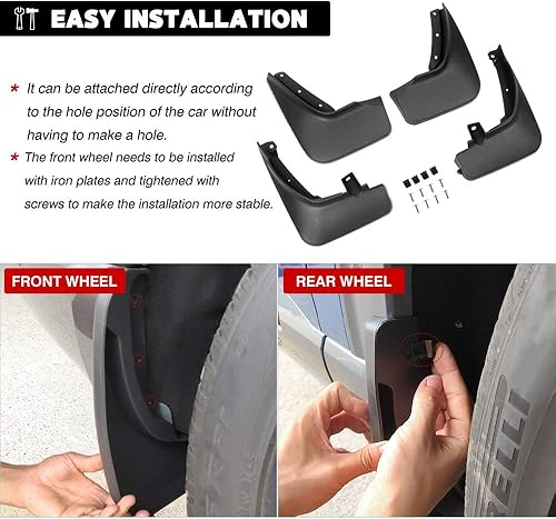 Miniatura 5 de Autorder Barro Flpas - Protectores contra salpicaduras para Ford Explorer 2020 2021 2022 2023 2024 2025 Accesorios Guardabarros guardabarros