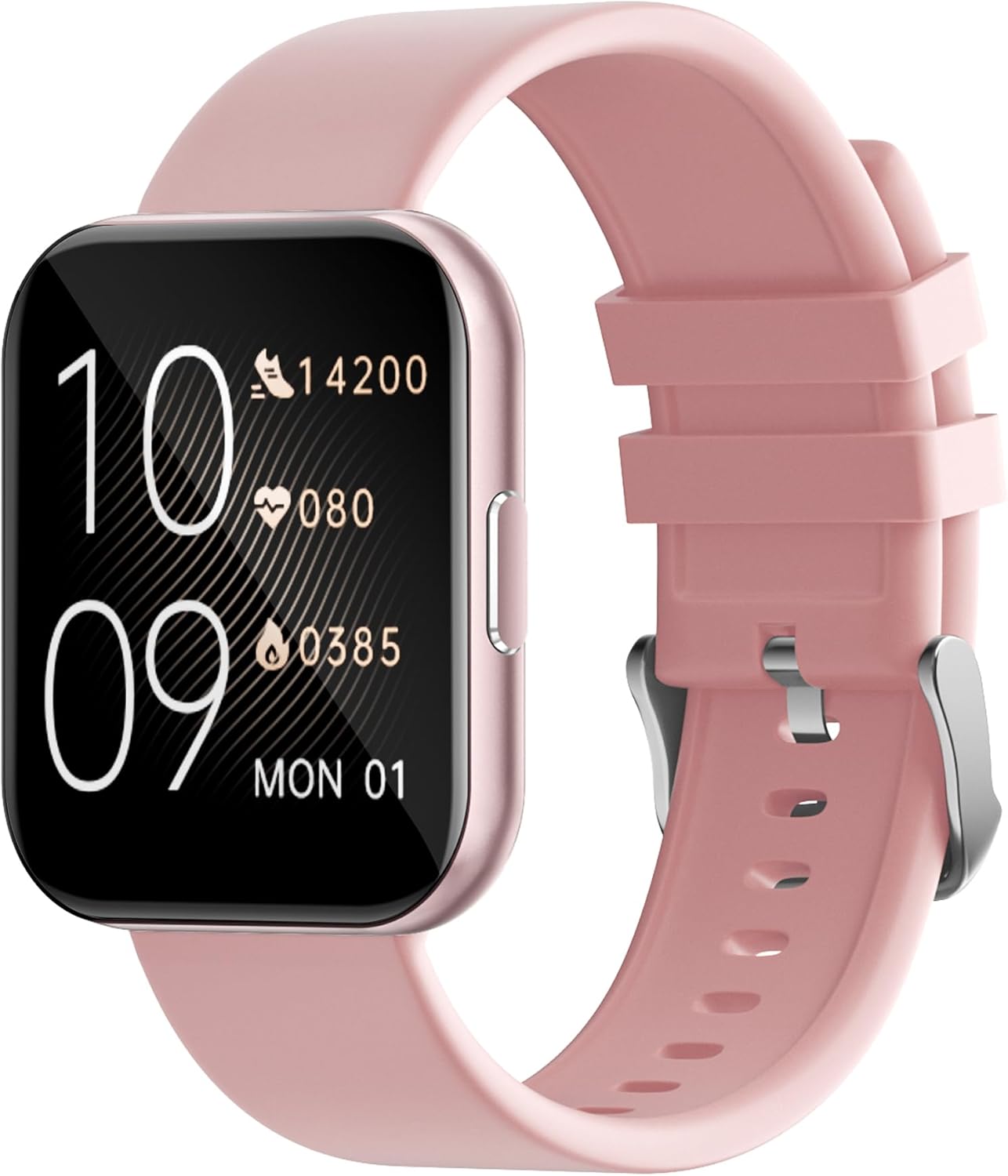 Smart Watch for Women, Answer/Make Call, 1.32'' AMOLED Ultra-Clear Screen Fitness Trackers with Heart Rate/Sleep/SpO2 Monito (E-Gold)