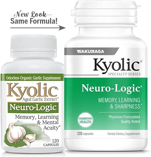 Miniatura 5 de Kyolic Specialty Series Neuro-Logic, para memoria, aprendizaje y nitidez *, 120 cápsulas