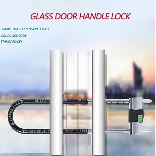 Miniatura 2 de Cerradura de grillete ajustable  Cerradura de grillete en forma de U  Cerradura de bicicleta, se adapta a la mayoría de los pines, ideal para uso en