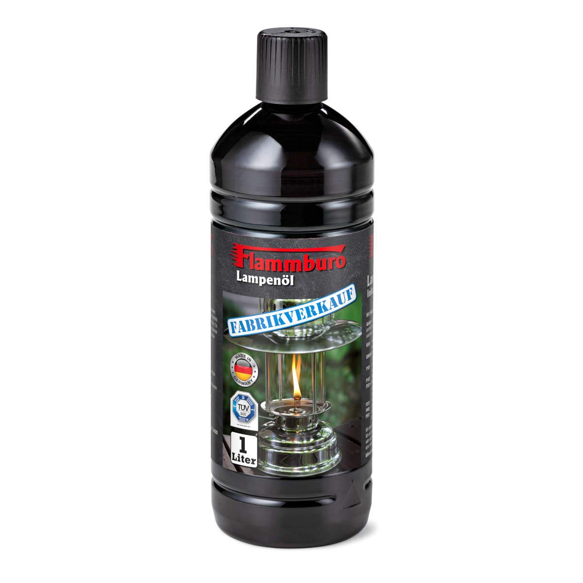 FLAMMBURO (6 litres Huile pour Lampes - Bouteilles de 1000 ML - Idéale pour Les Lampes à Huile, Lampe à Pétrole, Torches, et Bougies. Utilisation en intérieur et en extérieur - 6 x Bouteilles (1L)
