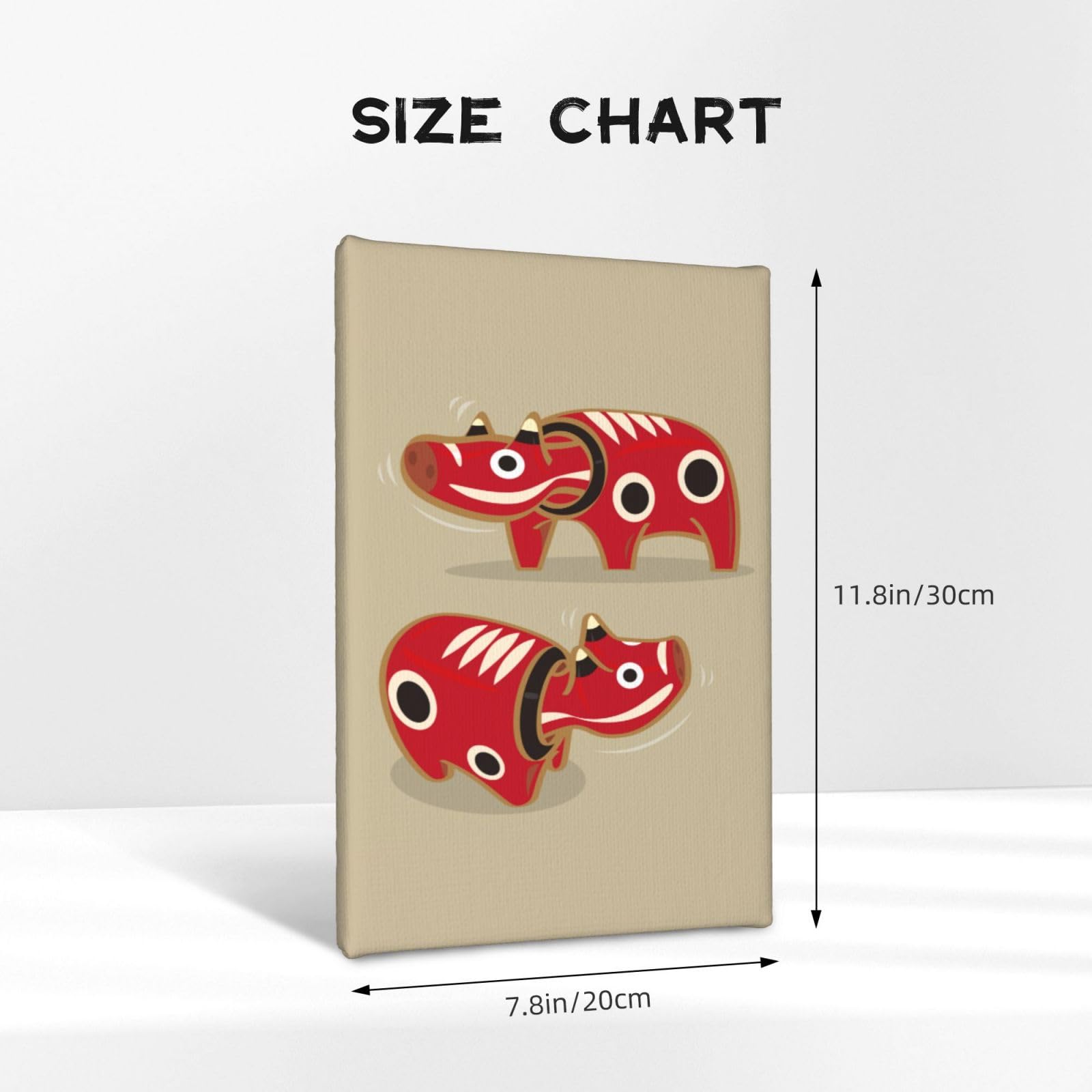 Amazon.co.jp: アートポスター フレーム 装飾画 赤べこ おもちゃ 福島