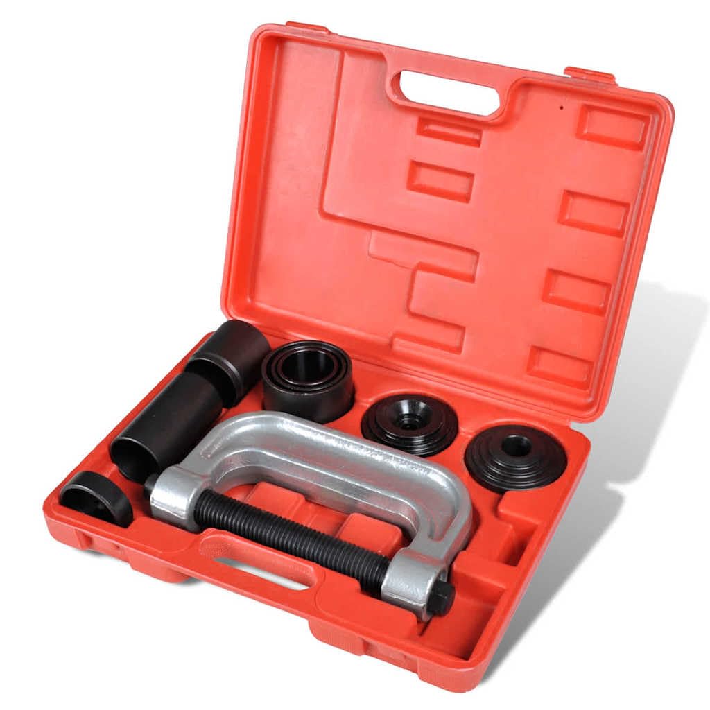 Kit di servizio per giunti sferici 4 in 1, in acciaio, con pressa per telaio a C, tubi di fissaggio e adattatori per veicoli da 1/2 e 3/4 tonnellate dal 1967, ideale per la riparazione
