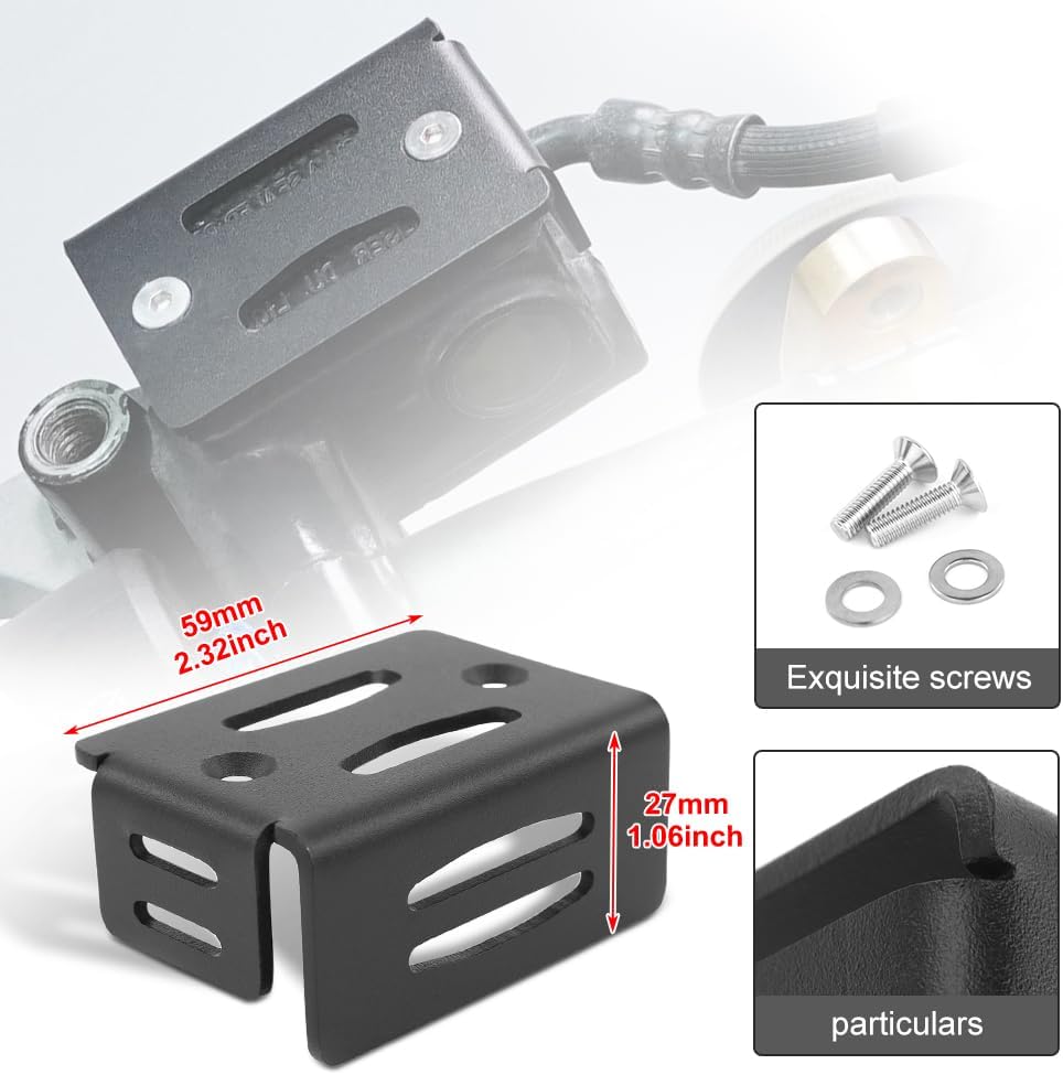 Xitomer Motorcycle Fluid ReservoirCover, Fit for /KLX300/KLX300R/KLX300SM/KLX250/KLX250S/KLX250SF 2008-2024, Brake Master Cylinder Fluid Oil Tank + Rear Brake Fluid Reservoir Guard Cover kit