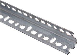 National Hardware 1-1/4 x 36 Inch Galvanized Slotted Angle Bracket N341-123 - Rust-Resistant for Garage Doors, Workbenches & Frames