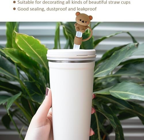 Miniatura 4 de Eoopoon Stanley Cup - 6 tapas de popote para vaso Stanley Cup de 0.394 in0.4 pulgadas, para vaso Stanley de 30 y 40 onzas, a prueba de polvo,