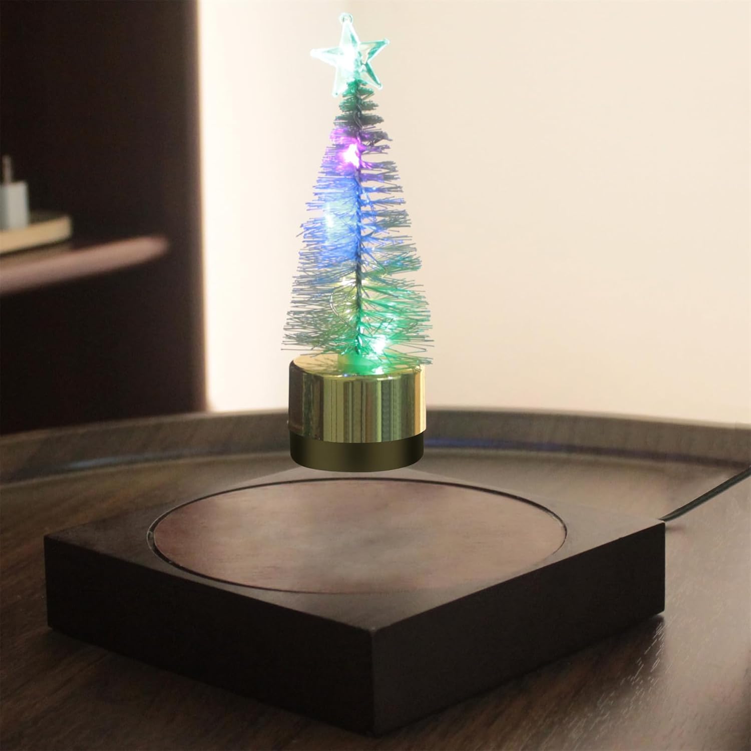 Levitation Christmas Tree lamp,Creative Christmas Gift,Unique Decorative Tech Toy