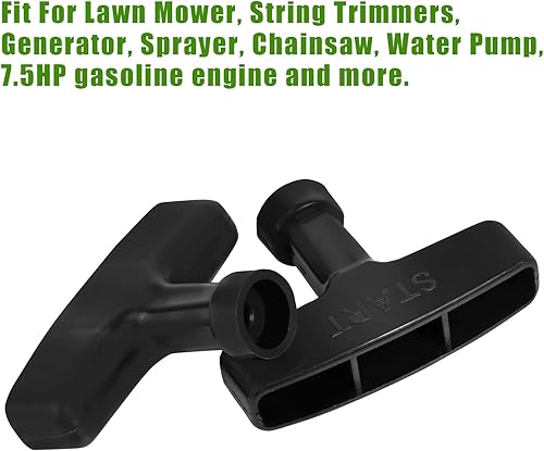 Miniatura 6 de DemJamr Mango de arranque de retroceso de motor de gasolina, mango de arranque para cortacésped, generador, motosierra, apto para Honda GX120 GX160