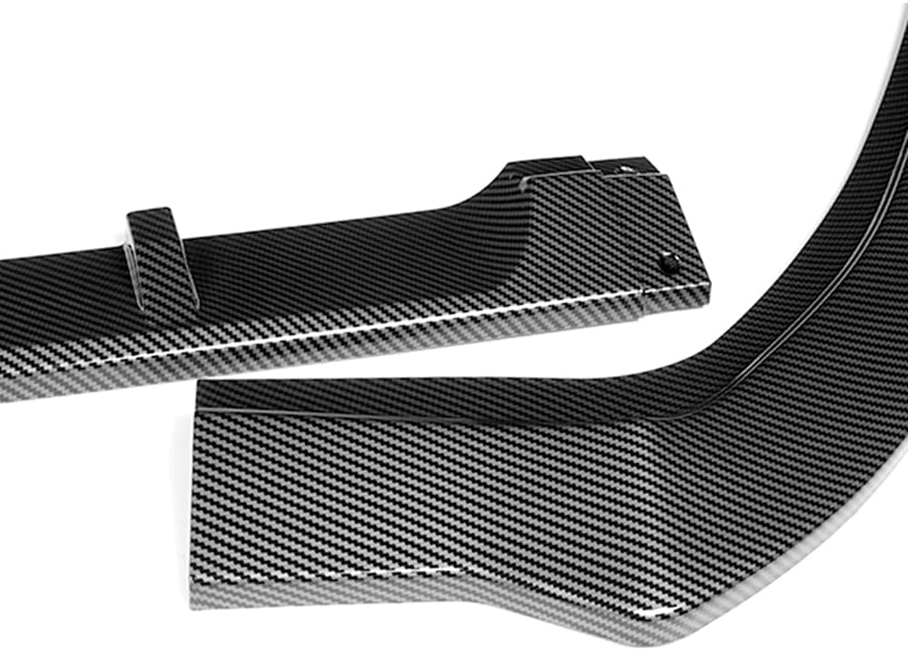 Front Bumper Lip fit for compatible with 2019-2021 Toyota Avalon, Front Bumper Lip Spoiler Air Chin Body Kit Splitter Painted Carbon Fiber ABS, 2020 (STP-Style)