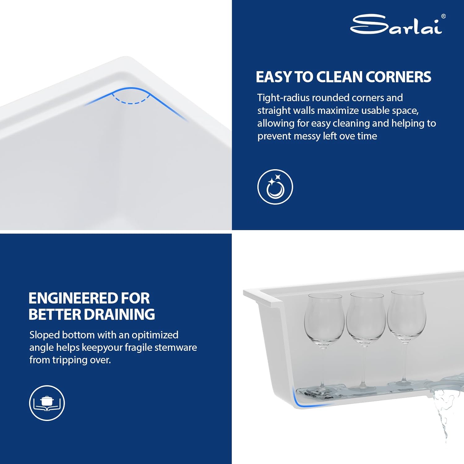 Sarlai 33 Granite Composite Kitchen Sink - 33 x 19 Inch Granite Undermount Kitchen Sink Ledge Workstation Under-Mount White Quartz Classic Single Bowl Sinks Under Counter Basin With Gold Accessories