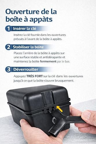 Köder-Discount Kit de piège à rats – 2 boîtes à appâts et 2 pièges à frapper | Lutte sûre contre les rats pour la maison, la cave et le jardin | Aide rapide en cas de problèmes de rats | Sans raticide - 2