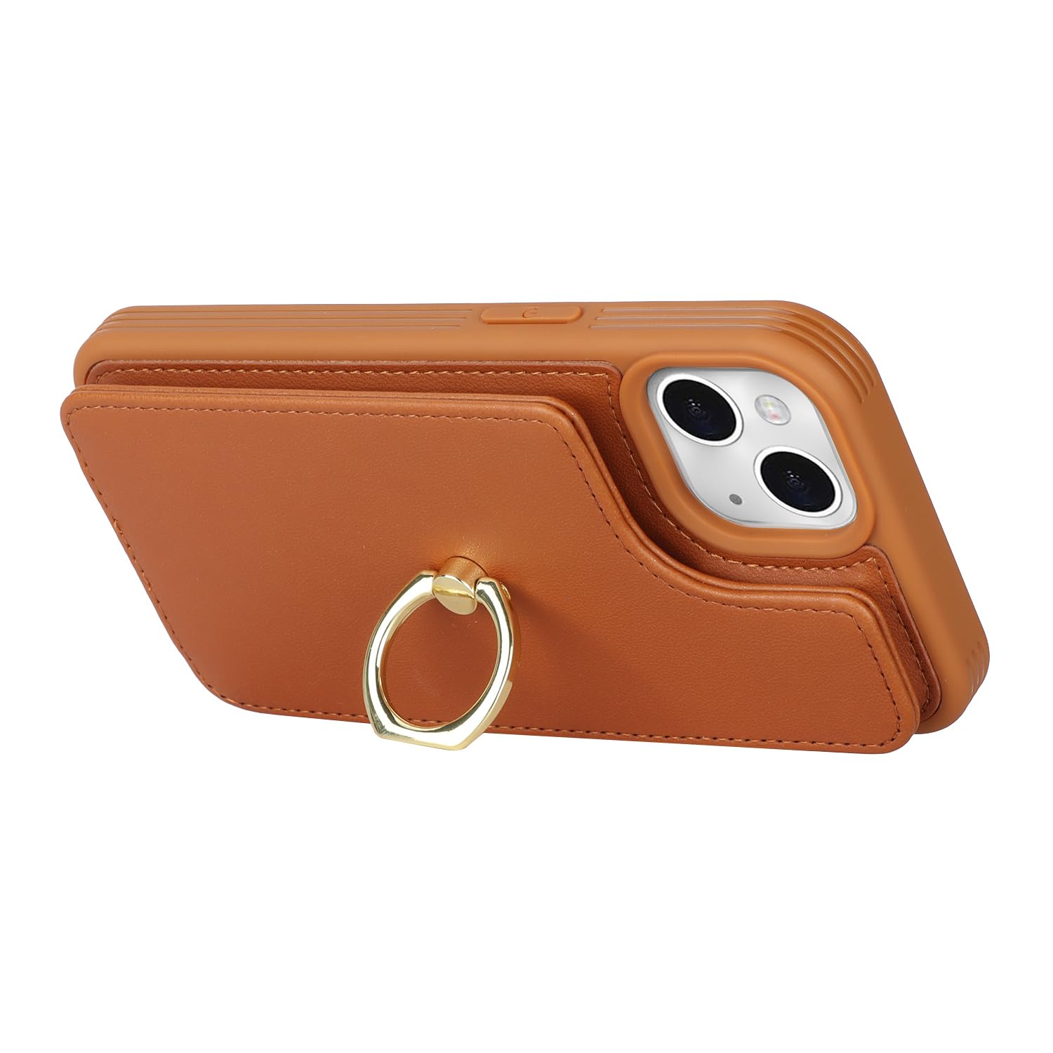 SailorTech per iPhone 7/8/SE Custodia con Portacarte e Supporto per Carta di Credito - Marrone