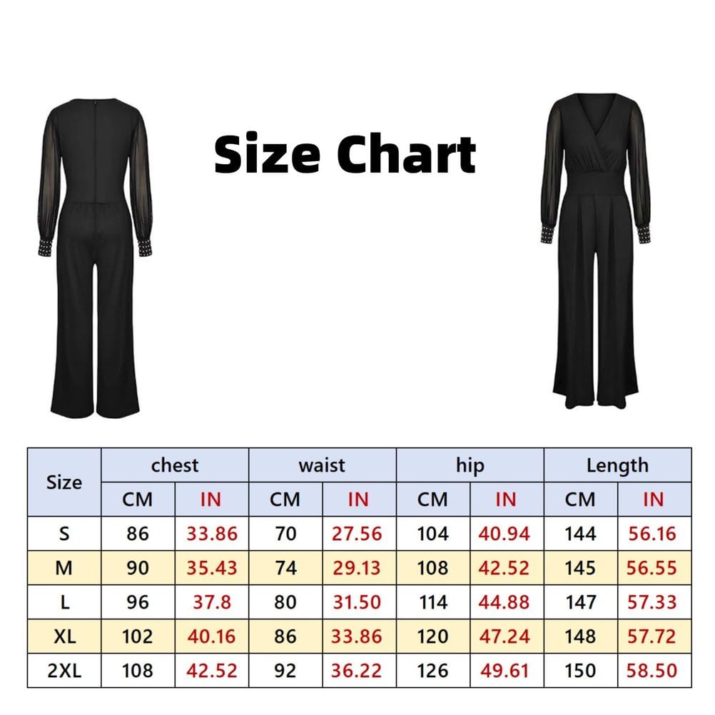 Femmes Sexy Élégant Col V Maille Rivets À Manches Longues Pantalon Droit Combinaison De Fête D'affaires