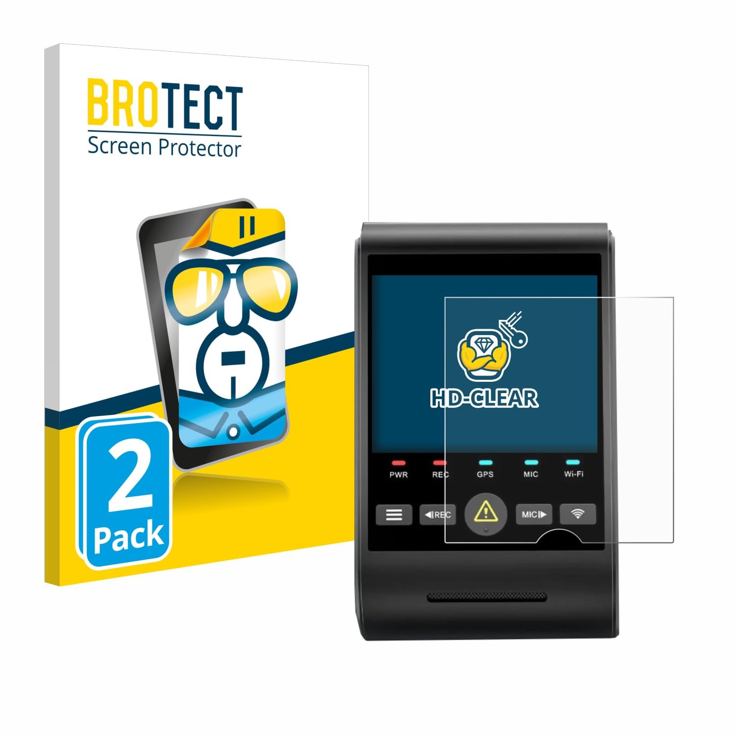 brotect Screen Protector Compatible with VIOFO A229 PRO (2 Pack) - HD-Clear Protection Film