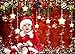 Sparkling Stars Red Christmas Photography Background 5x3ft Vinyl Glitter Sparkle Christmas Trees Xmas Ball Tree Happy New Year Decor Photo Backdrops Dessert Cake Table Decor Props