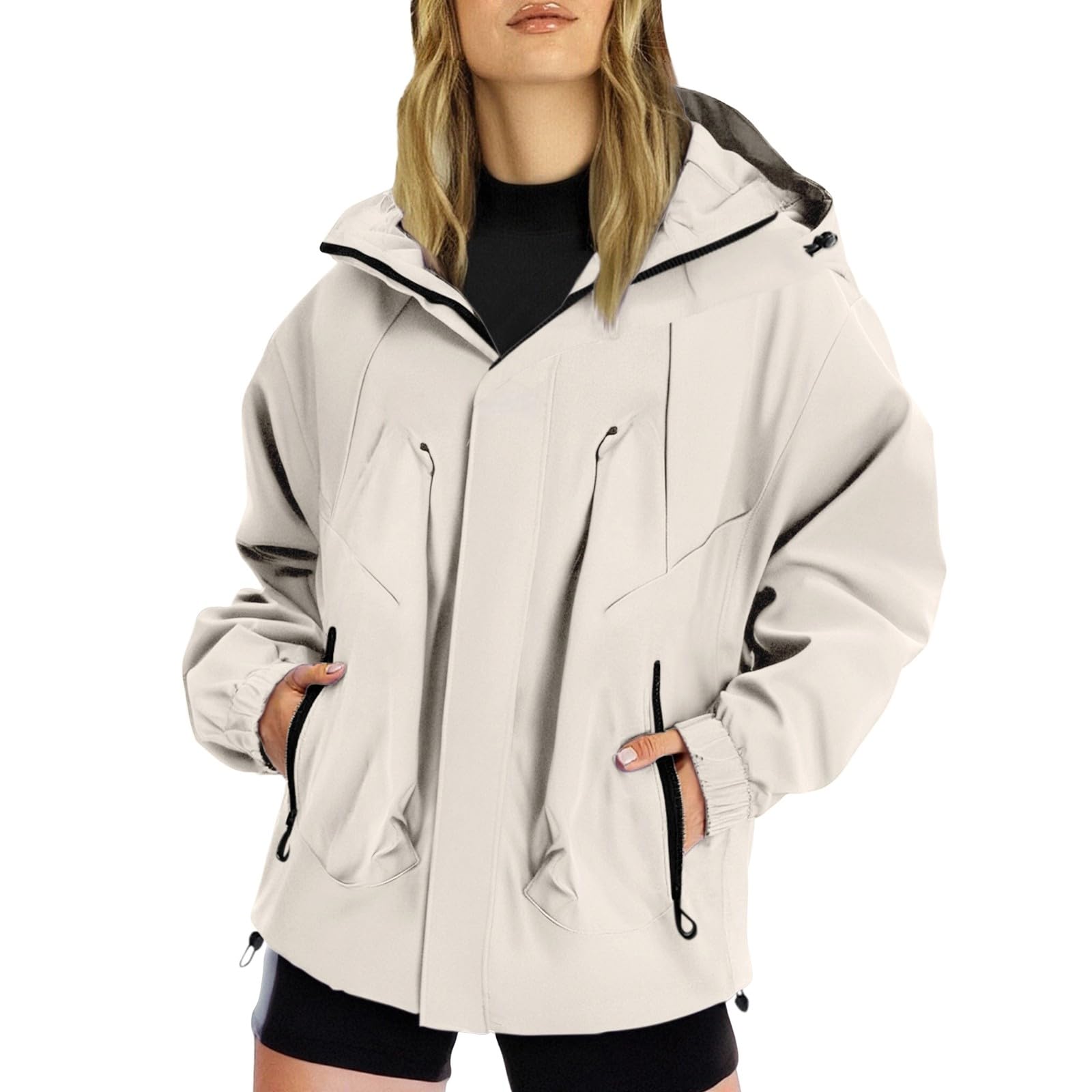 Chaqueta softshell mujer cortavientos ligera para protegerse de lluvia y aire 7