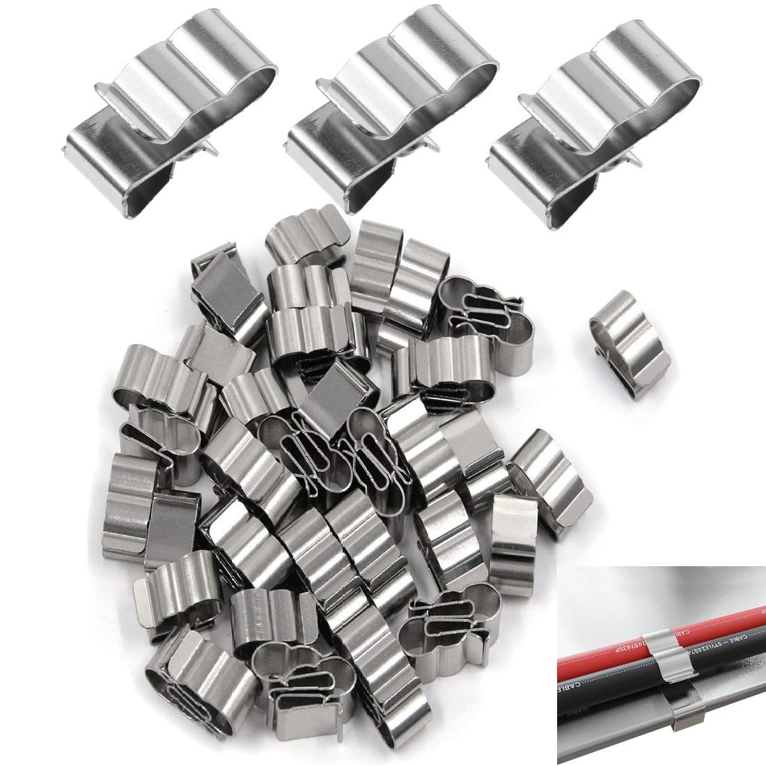Solar Panel Cable Clips - 4 Wires - Low Energy Supermarket
