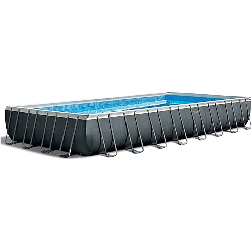 INTEX 26373EH Ultra XTR 32ft x 16ft x 52in Above Ground Swimming Pool Set with Sand Filter Pump and Deluxe Maintenance Cleaning Kit (2-Pack)