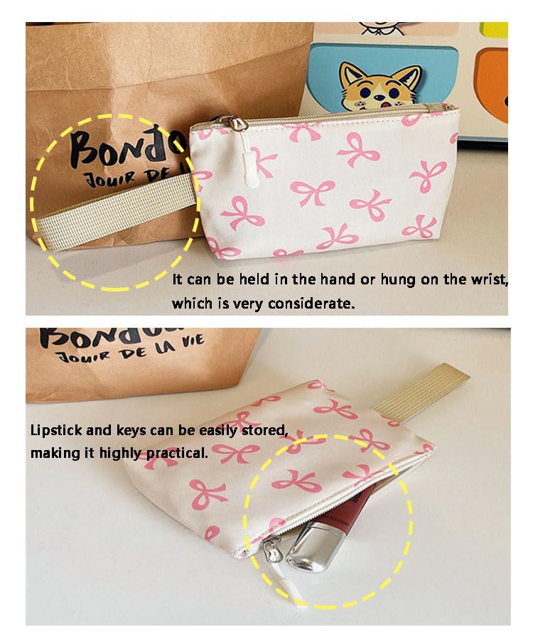 Coquette Bow Backpack，Bow Backpack 3pcs Set Cute Kawaii Backpack Set Large Capacity(black)3