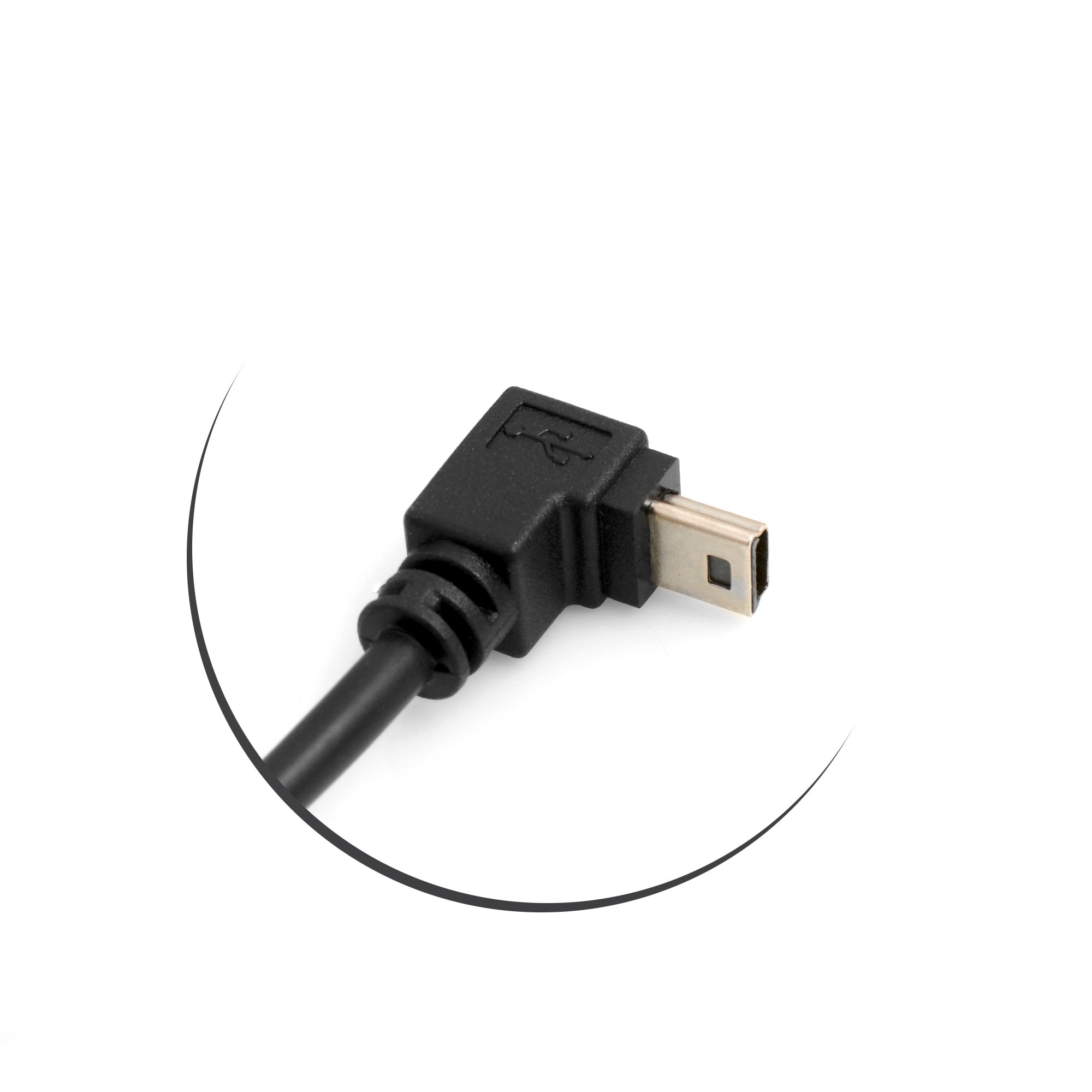 SYSTEM-S Mini USB Cavo 90 ° Gradi Aufwaerts Angolare