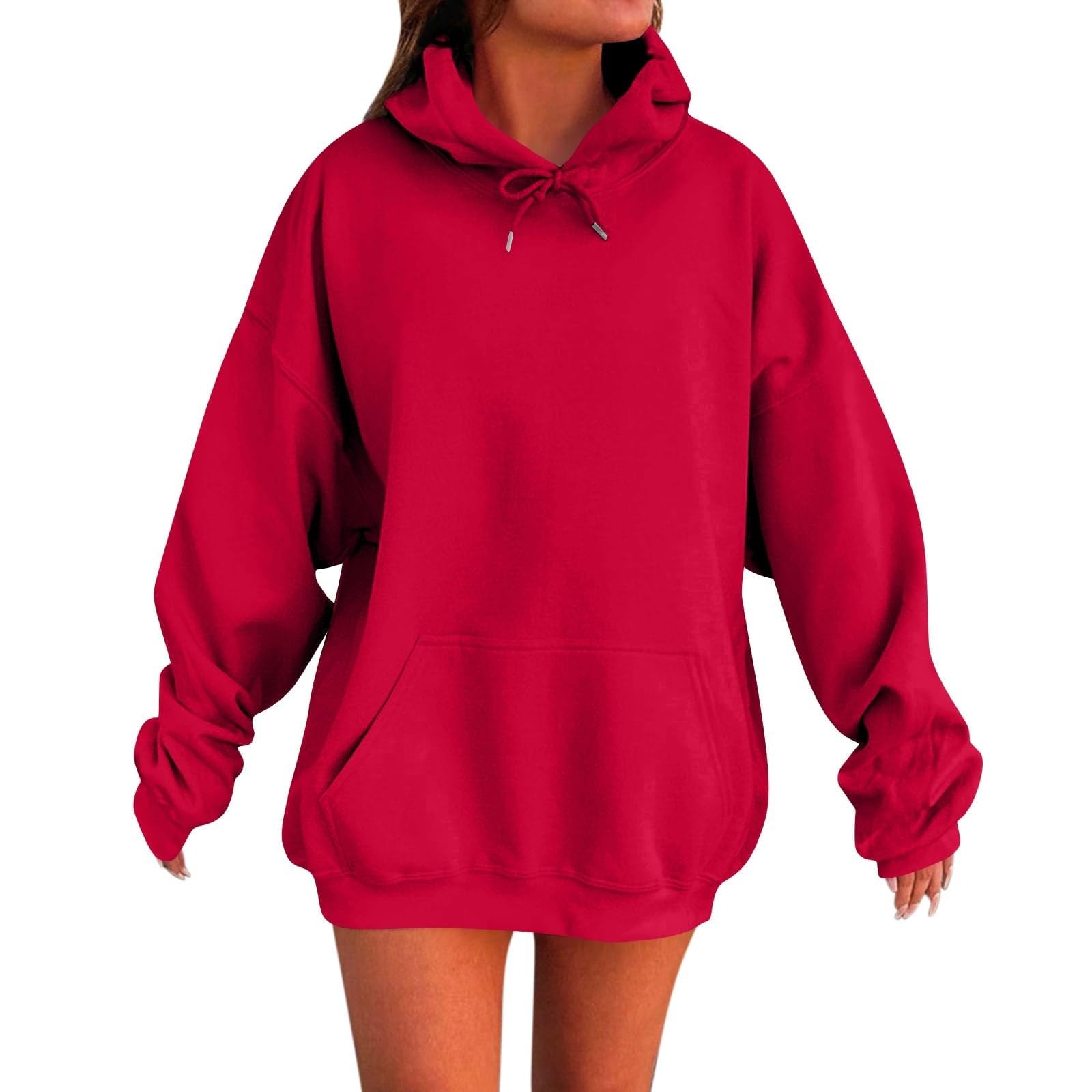 DroeadgorWomens Oversized Hoodies Winter Cute Sweatshirts Pullover Fashion Tops Trendy Outfits
