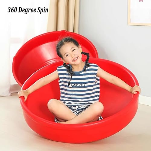 Miniatura 2 de MAMABO Disco oscilante y cúpula de escalada, silla giratoria para niños para autismo, coordinación corporal de entrenamiento, juguete de