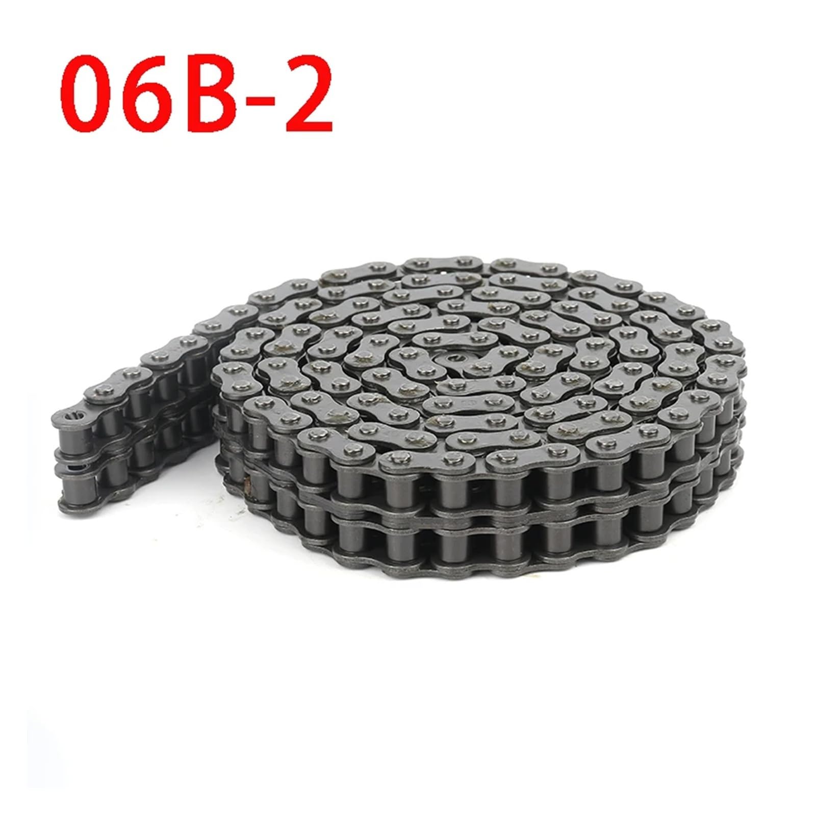 06B-2 Cadena de rodillos doble hilera paso corto acero 45# 1,5 m