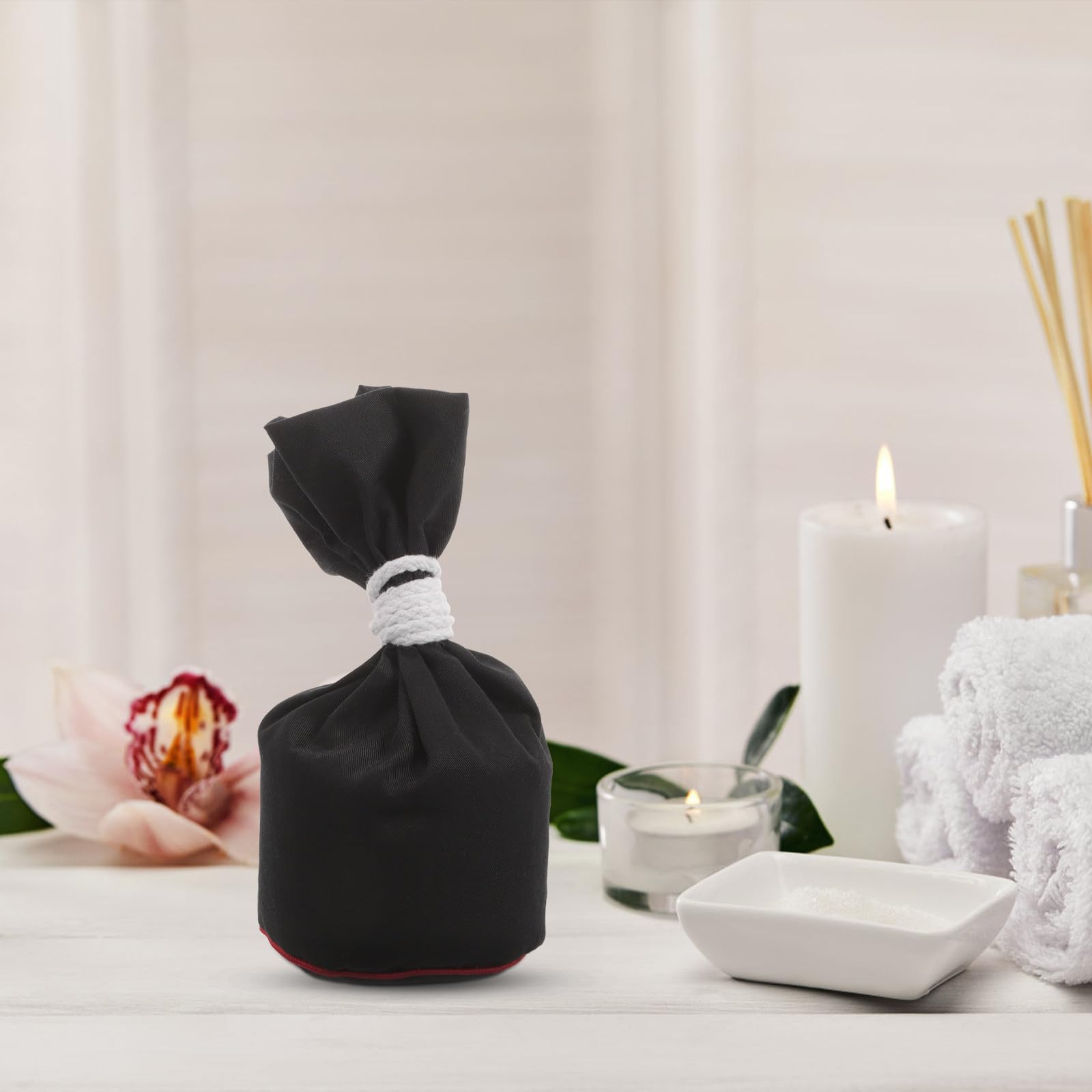 Vaguelly 2 Stück Massage Kräuterbälle mit Moxibustion Funktion aus Stoff für Wohltuende Massage und Wärmetherapie im Wellness und Spa Bereich