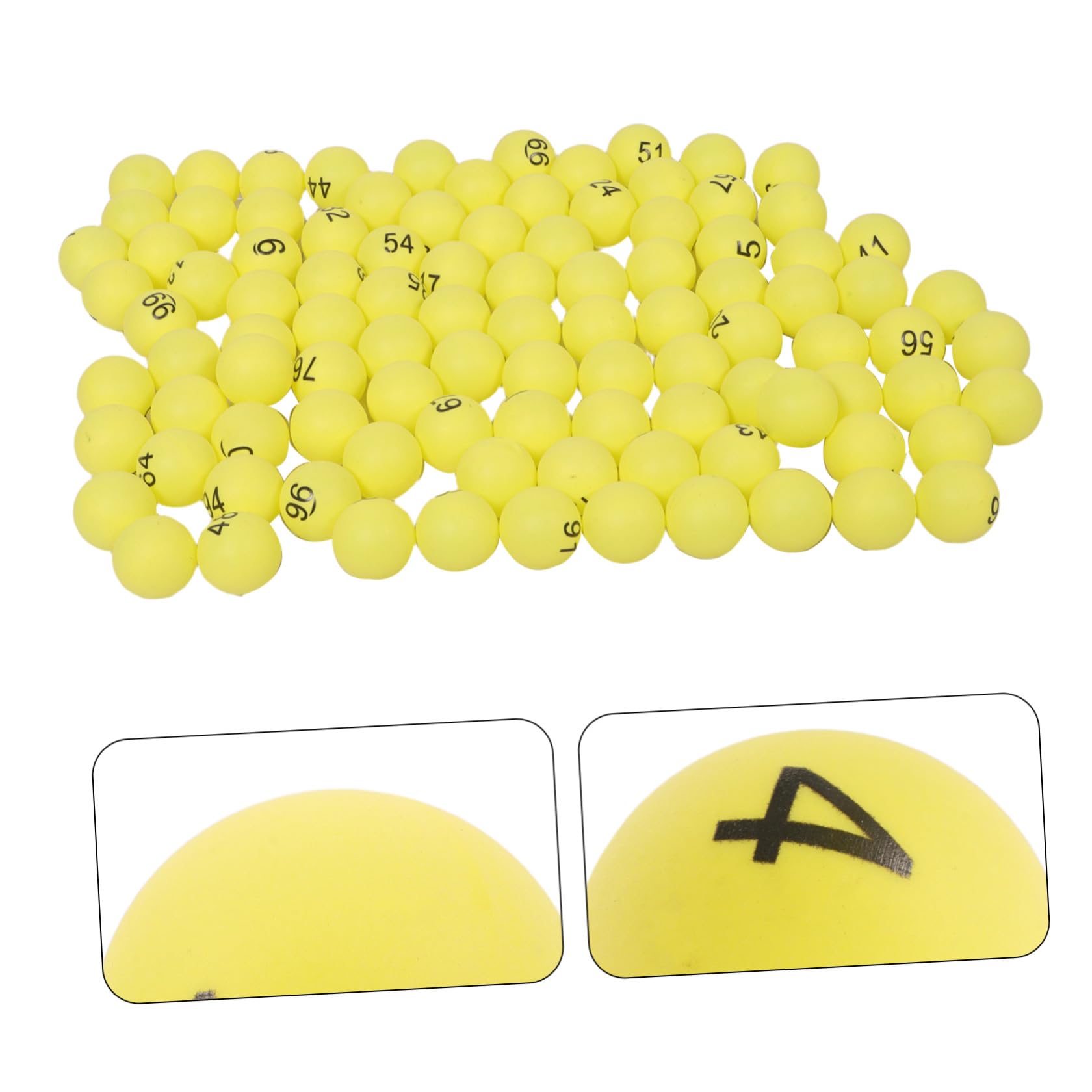 HEMOTON 100 Piezas Bolas de Bingo Numeradas del 1 al 100 de PP