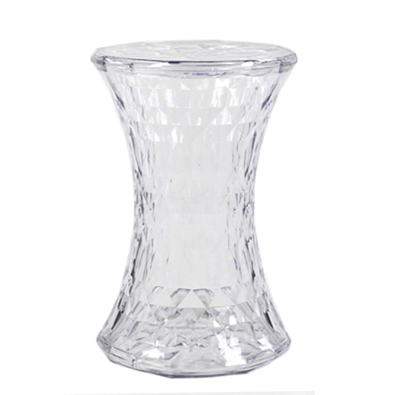 Repose-pieds en acrylique robuste et transparent au design cristal