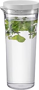 HARIO(ハリオ) フリーザーポット JUSIO 実用容量1100ml ホワイト トライタン 割れにくい 熱湯・食洗器OK 冷水筒 日本製 FPJ-11-W