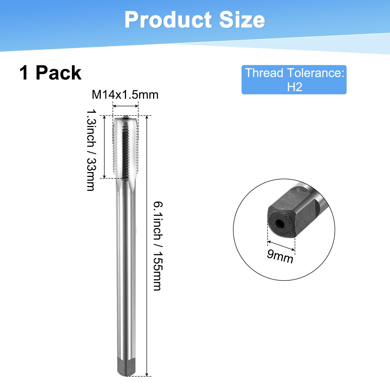 M METERXITY M14x1.5mm Metric Thread Tap - Image 3