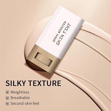 Makeup Foundation Stick, Beauty Balm Serum Boosted Skin Tint Concealer, Hydrating Full Coverage Concealer, Warm Skin Tone Foundation, Full Coverage Skincare, 24hr Hydration (#03, One Size)