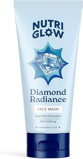 NutriGlow Diamond Radiance Face Wash With Diamond Dust &amp; Vitamin E For Glowing Skin Skin Purifying Hydrated Skin (65ml)