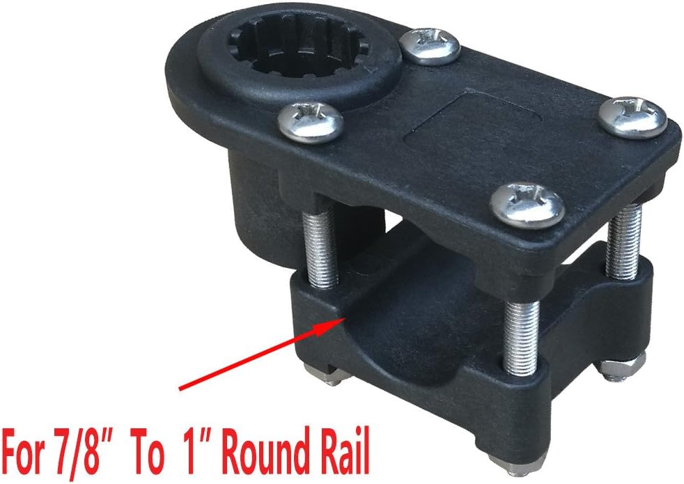 Brocraft Pontoon Boat Rod Holder/Fishing Rod holder for Square/Rail mount