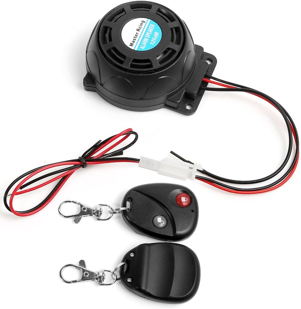 Rupse Waterproof Motorcycle Alarm Anti-theft Security Burglar Motorbike Alarm System with 2 Remote Control