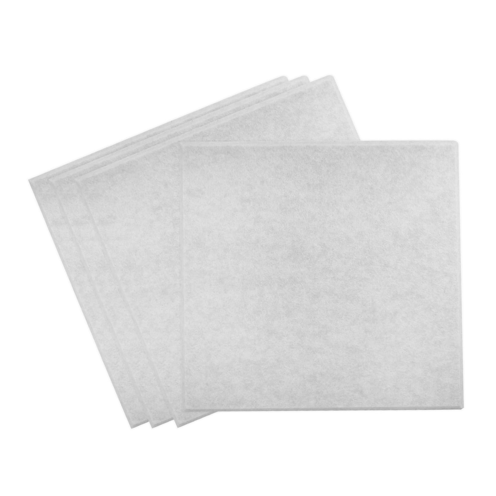 SEWACC 4Pcs Self Adhesive Felt Memo Board Tiles Wall Pin Boards for Office Home Use Easy Installation Wear Resistant Felt Material Light Color Multi Use Wall Decor